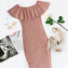 Pink Faux Suede Backless Party dress