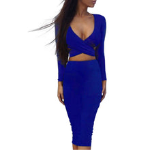 Long Sleeve Elastic Cotton Winter Party Dress