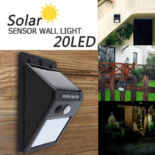 Solar Powered Motion Sensor Wall Light