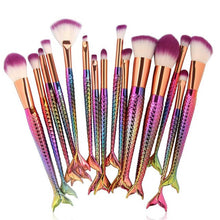 15PCS Mermaid Makeup Brushes Set