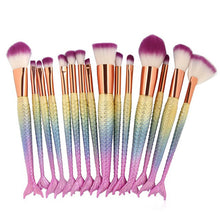 15PCS Mermaid Makeup Brushes Set